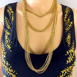 Francesca’s Collections Gold Layered Chain Necklace